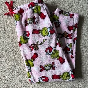 Kids' Grinch Pajama Bottoms in Pink